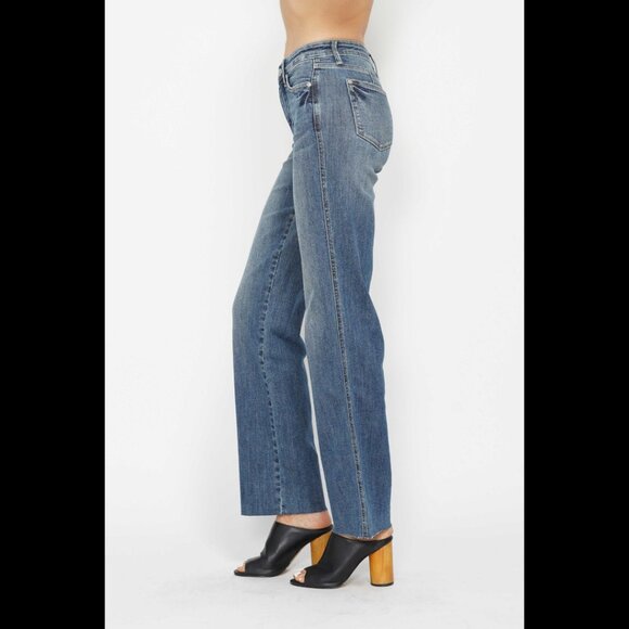 Judy Blue Full Size Tummy Control Straight Jeans - Picture 4 of 6